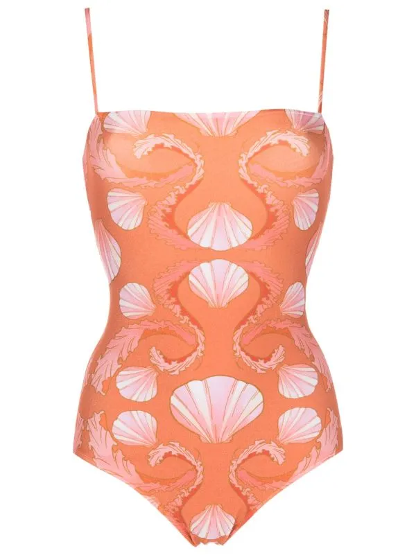 Seashell Swimsuit With Straps