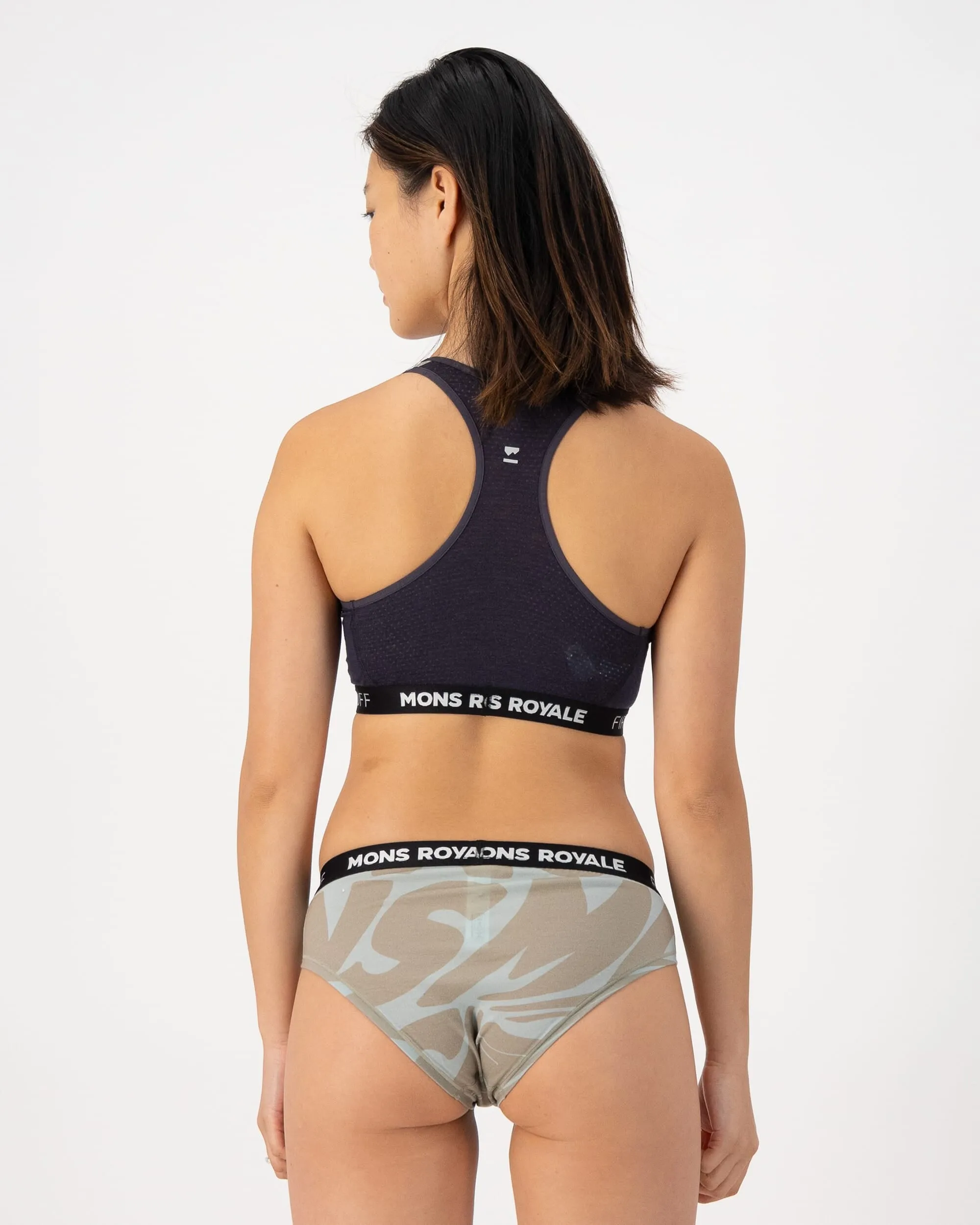 Sierra Merino Sports Bra - Signal Lost / 9 Iron